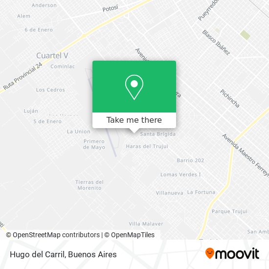 Mapa de Hugo del Carril