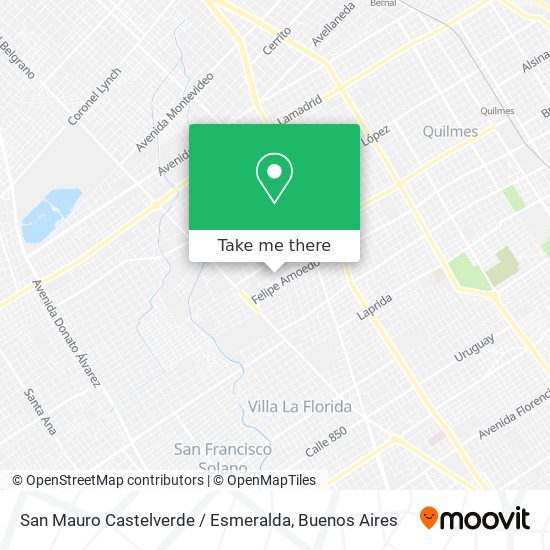 San Mauro Castelverde / Esmeralda map