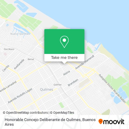 Honorable Concejo Deliberante de Quilmes map