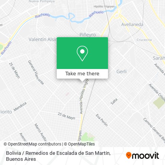 Bolivia / Remedios de Escalada de San Martín map