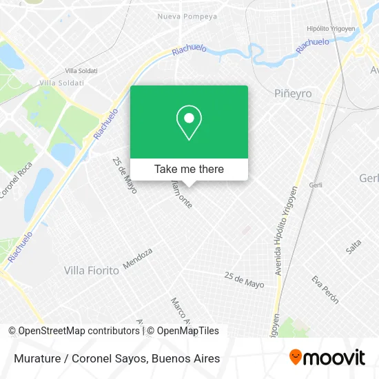 Mapa de Murature / Coronel Sayos