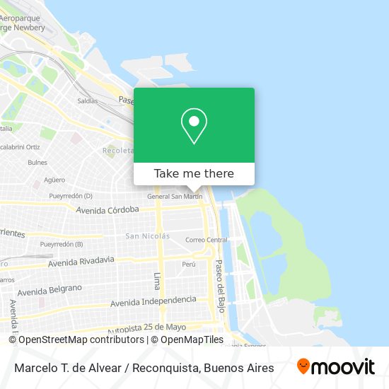 Mapa de Marcelo T. de Alvear / Reconquista
