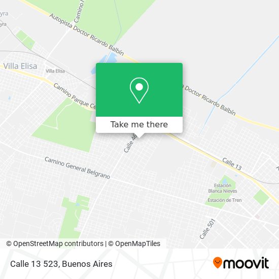 Mapa de Calle 13 523