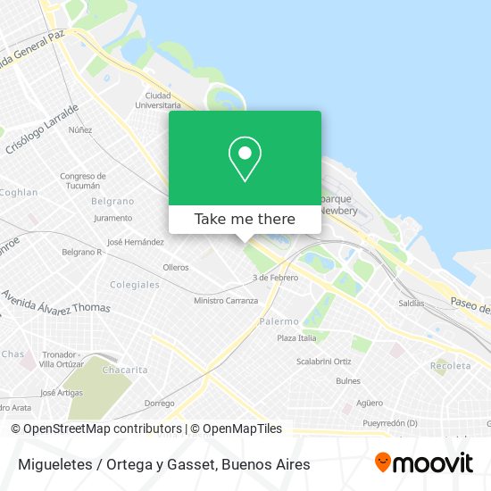Migueletes / Ortega y Gasset map