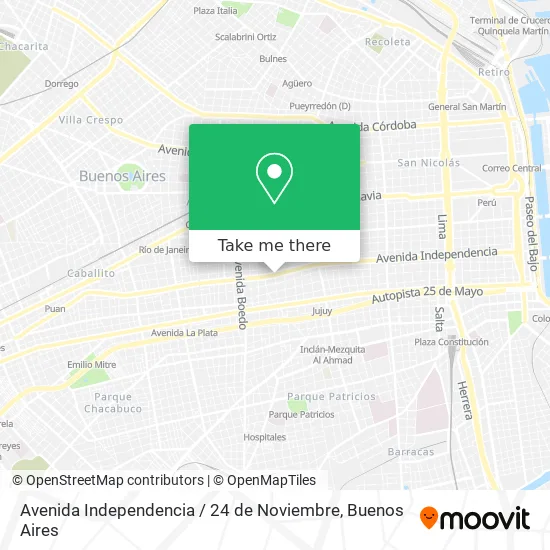 Mapa de Avenida Independencia / 24 de Noviembre