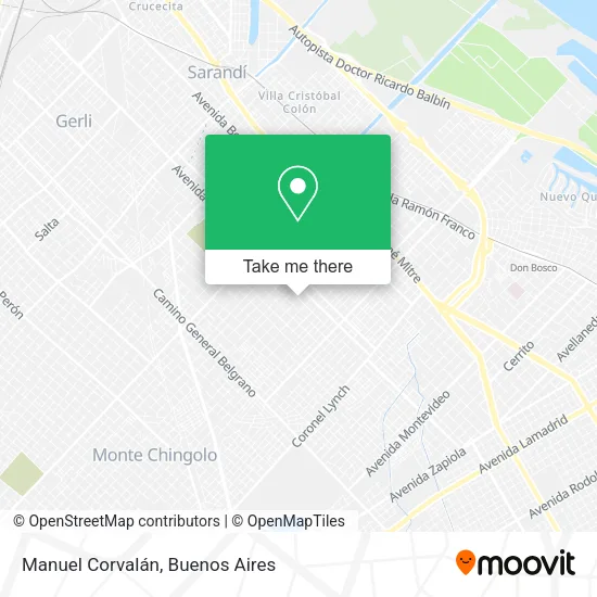Manuel Corvalán map