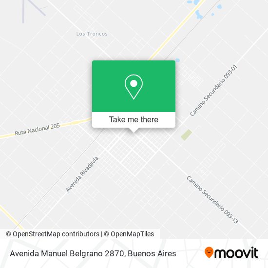 Mapa de Avenida Manuel Belgrano 2870