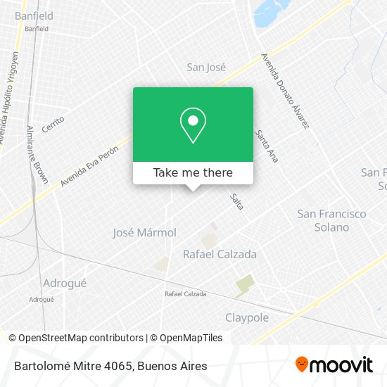 Bartolomé Mitre 4065 map