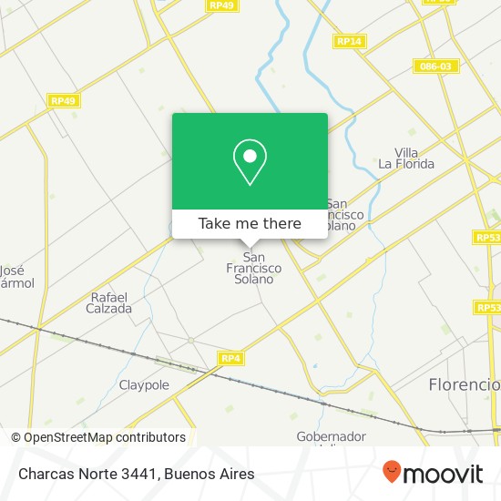 Charcas Norte 3441 map