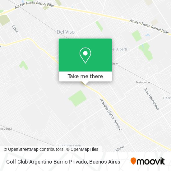 Golf Club Argentino Barrio Privado map