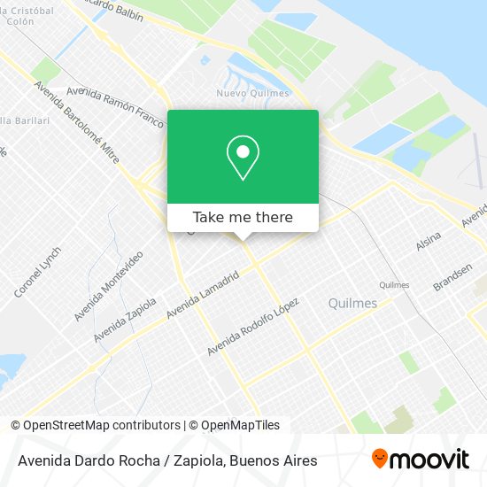 Mapa de Avenida Dardo Rocha / Zapiola