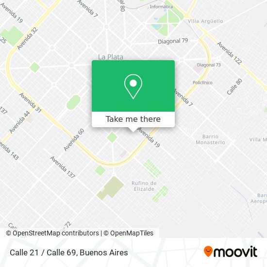 Mapa de Calle 21 / Calle 69