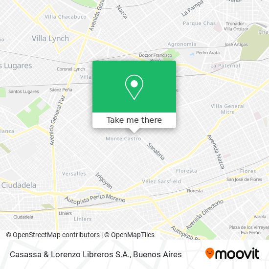 Mapa de Casassa & Lorenzo Libreros S.A.