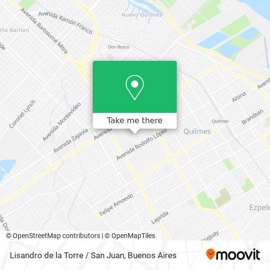 Lisandro de la Torre / San Juan map