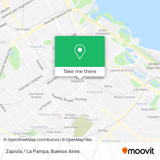 Mapa de Zapiola / La Pampa