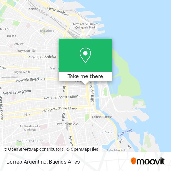 Correo Argentino map