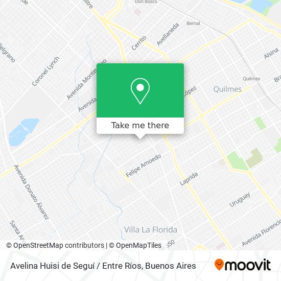 Avelina Huisi de Seguí / Entre Ríos map