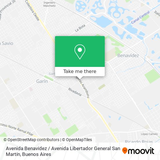 Avenida Benavídez / Avenida Libertador General San Martín map