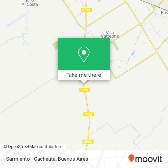 Mapa de Sarmiento - Cacheuta