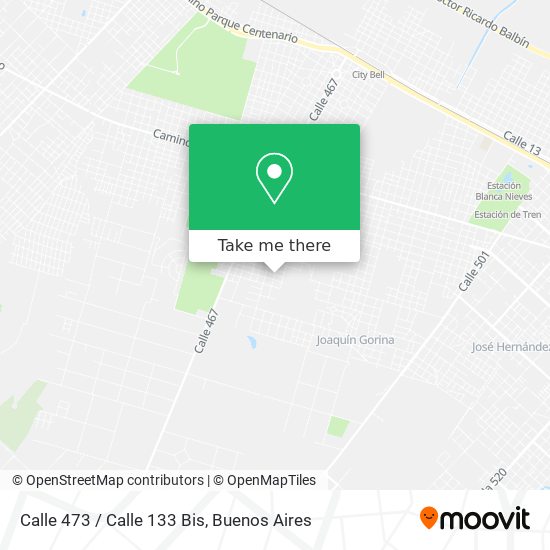 Calle 473 / Calle 133 Bis map