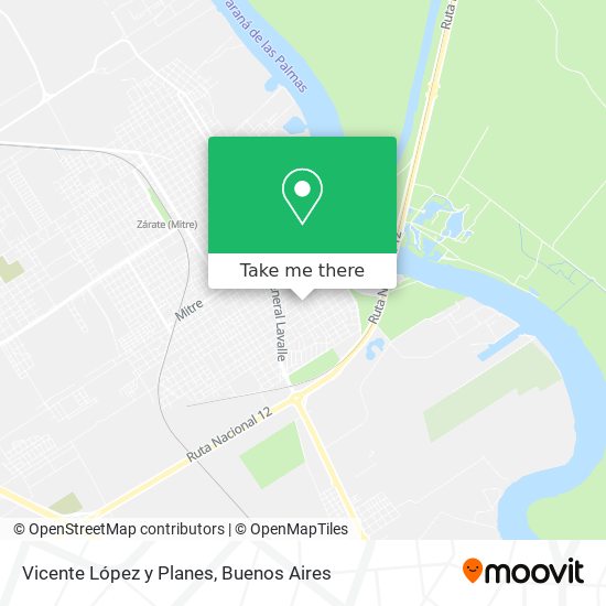 Vicente López y Planes map