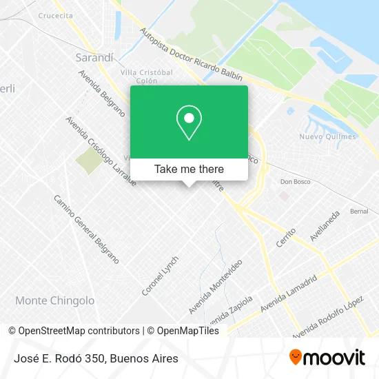 José E. Rodó 350 map