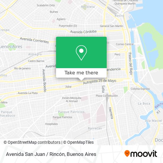 Avenida San Juan / Rincón map