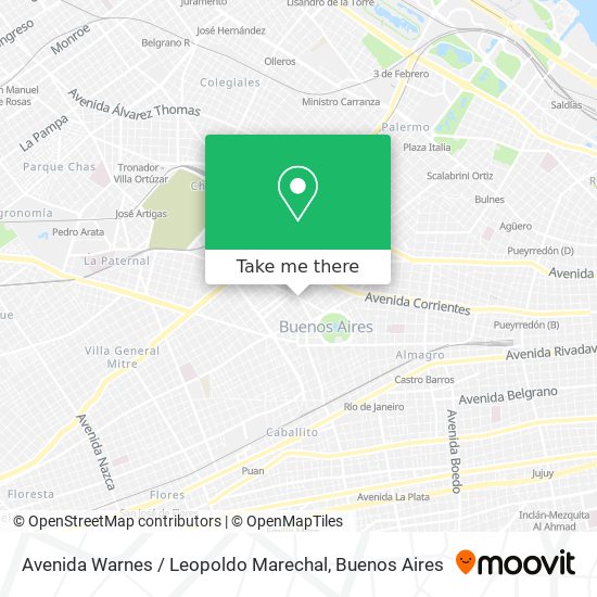 Avenida Warnes / Leopoldo Marechal map