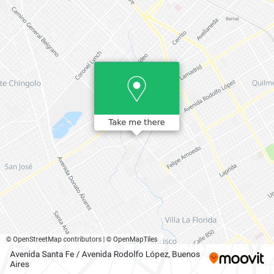 Avenida Santa Fe / Avenida Rodolfo López map
