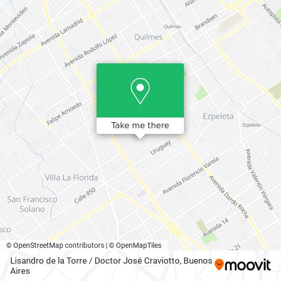 Lisandro de la Torre / Doctor José Craviotto map