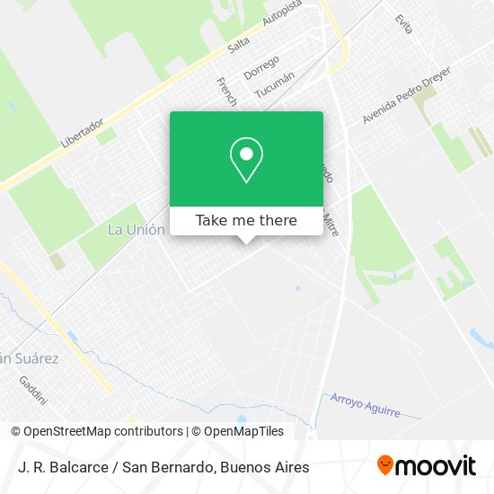 Mapa de J. R. Balcarce / San Bernardo