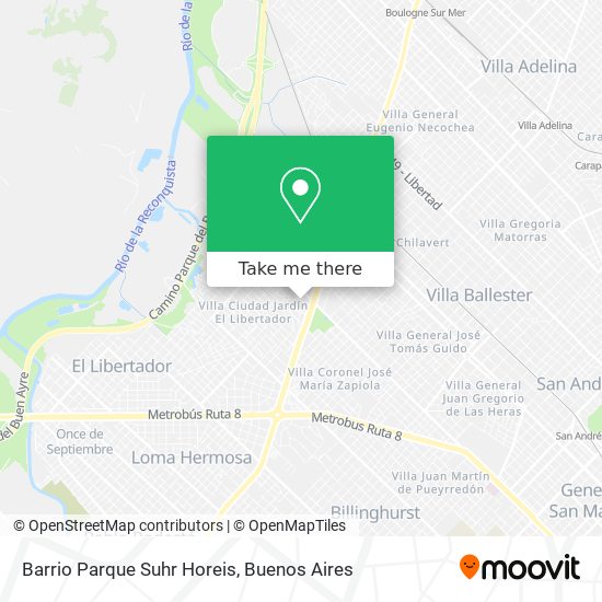 Mapa de Barrio Parque Suhr Horeis