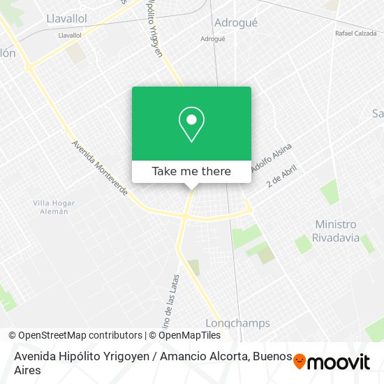 Mapa de Avenida Hipólito Yrigoyen / Amancio Alcorta