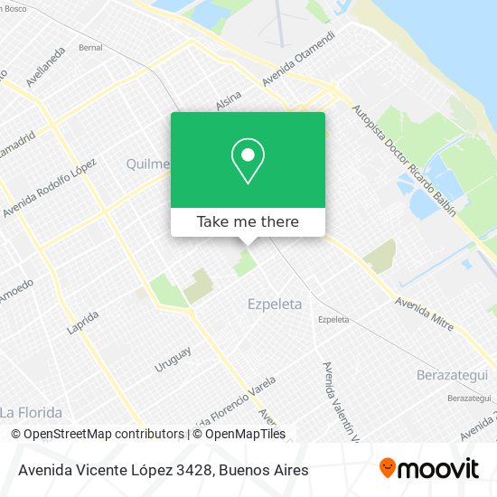 Avenida Vicente López 3428 map