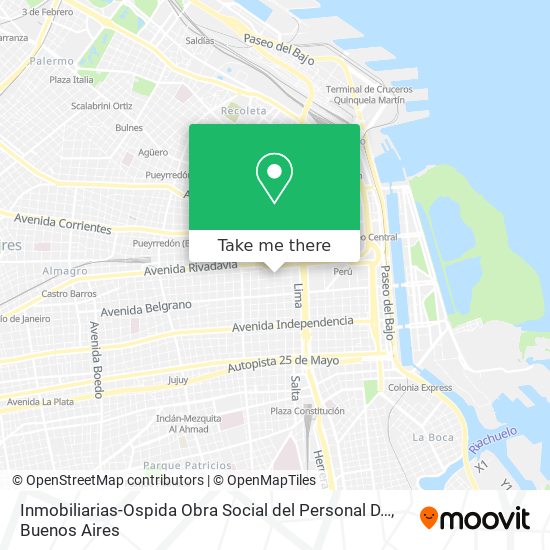 Mapa de Inmobiliarias-Ospida Obra Social del Personal D…
