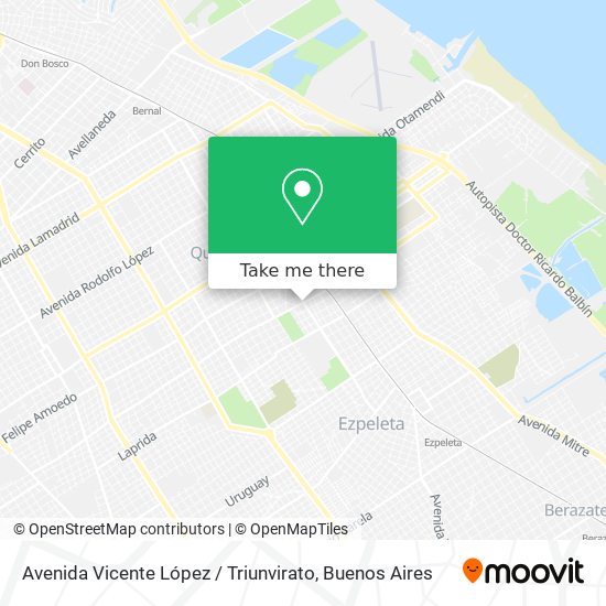 Avenida Vicente López / Triunvirato map