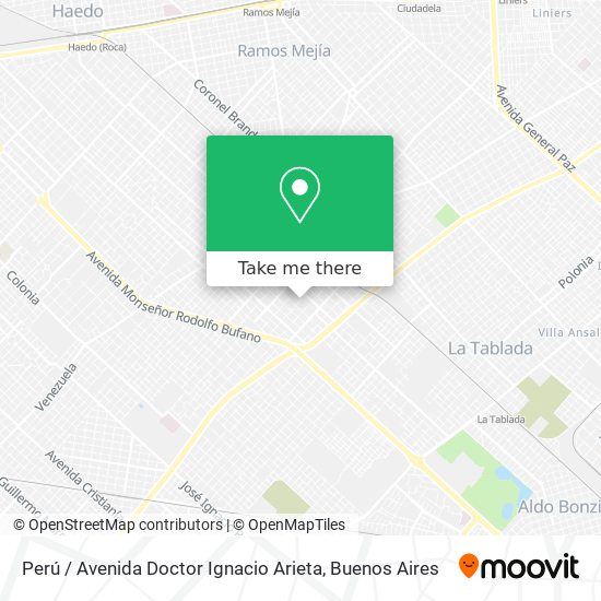 Perú / Avenida Doctor Ignacio Arieta map