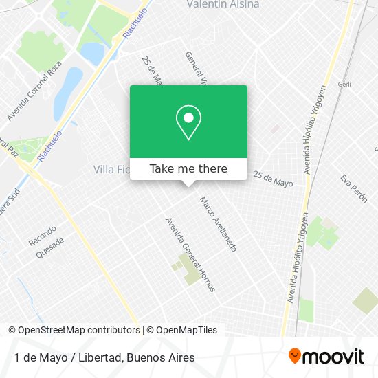 Mapa de 1 de Mayo / Libertad