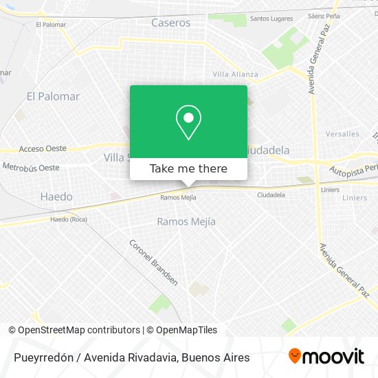 Pueyrredón / Avenida Rivadavia map