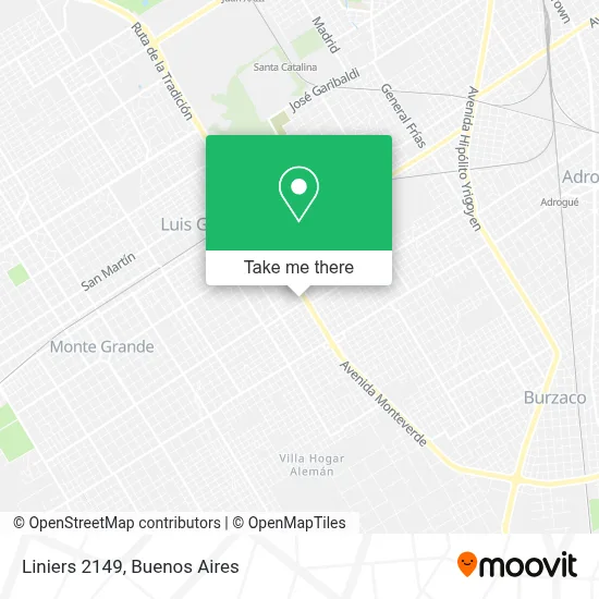 Liniers 2149 map