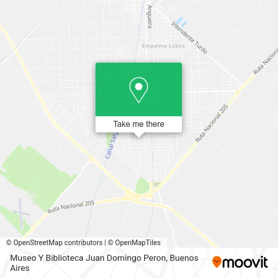 Mapa de Museo Y Biblioteca Juan Domingo Peron