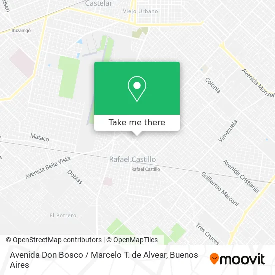 Mapa de Avenida Don Bosco / Marcelo T. de Alvear