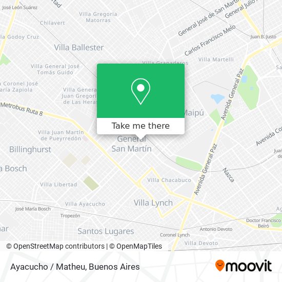 Mapa de Ayacucho / Matheu