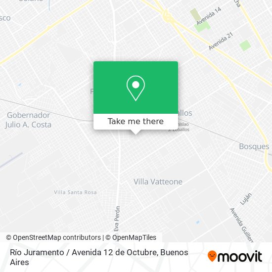 Río Juramento / Avenida 12 de Octubre map