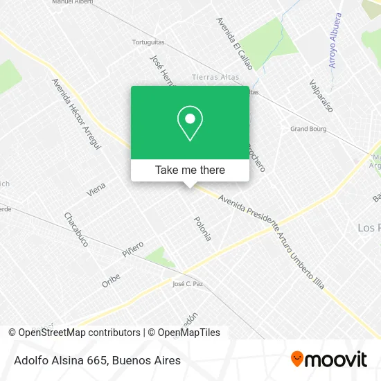 Mapa de Adolfo Alsina 665