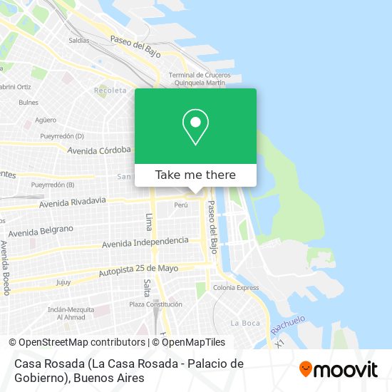 Casa Rosada (La Casa Rosada - Palacio de Gobierno) map