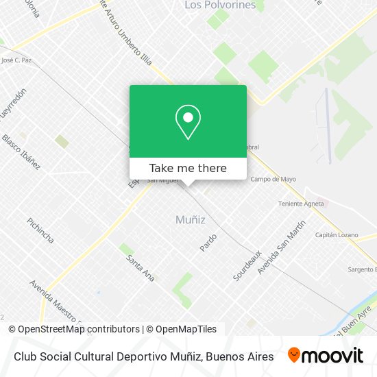 Club Social Cultural Deportivo Muñiz map