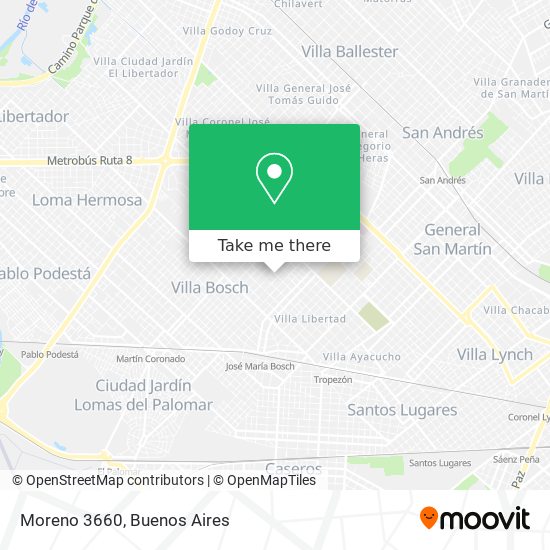 Moreno 3660 map