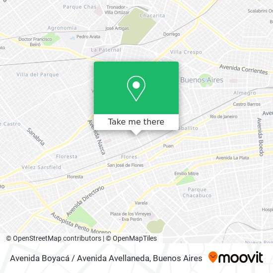 Avenida Boyacá / Avenida Avellaneda map