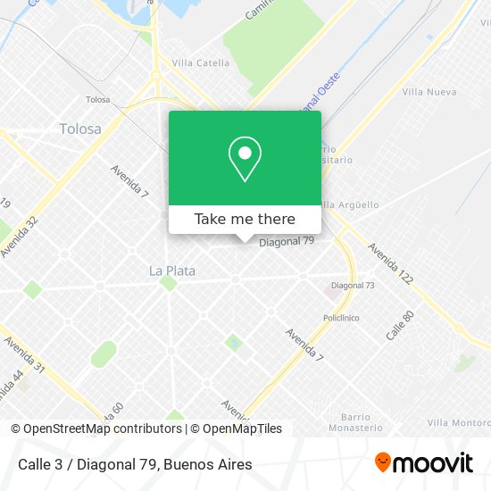 Calle 3 / Diagonal 79 map